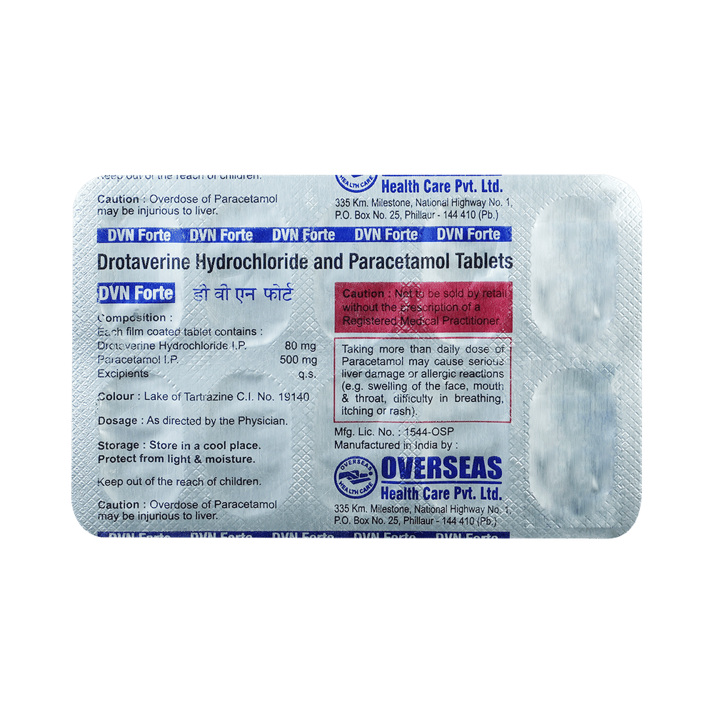 Dvn Forte 80mg/500mg Tablet