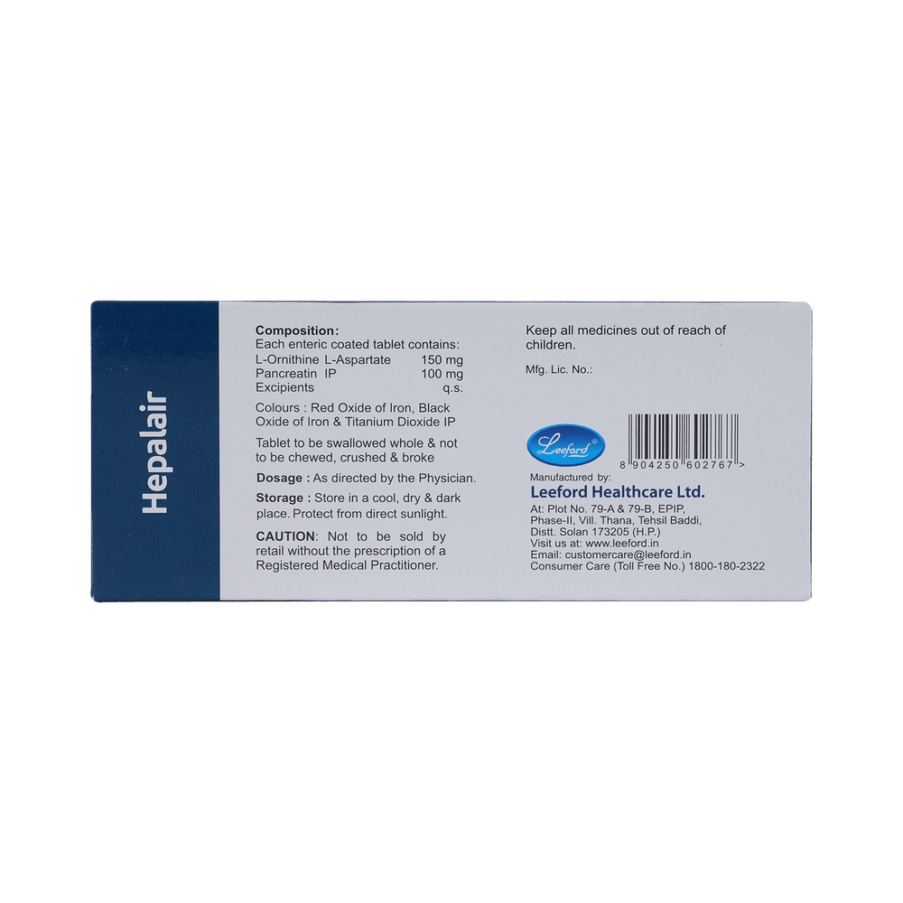 Hepalair  150mg/100mg Tablet