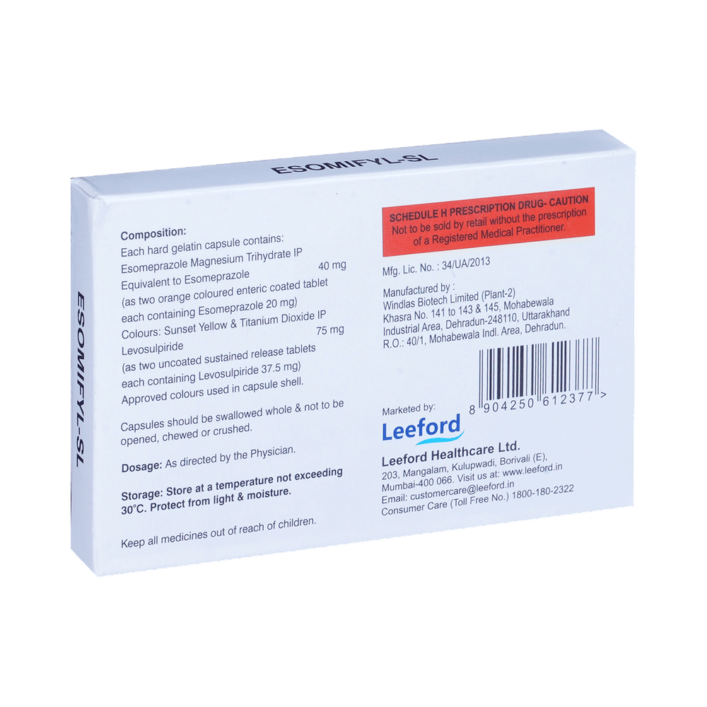 Esomifyl SL 75mg/40mg Capsule SR