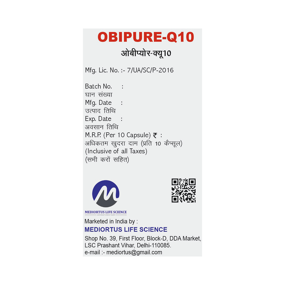 Obipure-Q10 Softgel Capsule