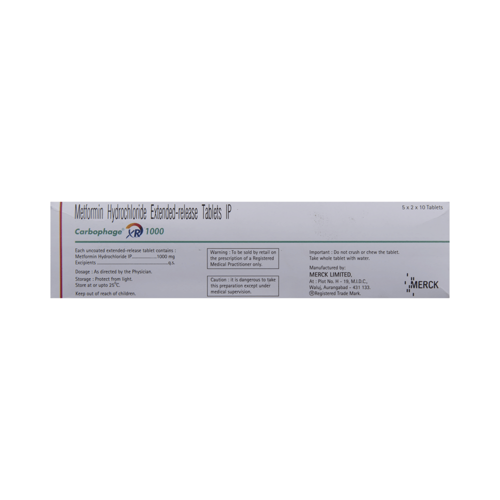 Carbophage XR 1000 Tablet