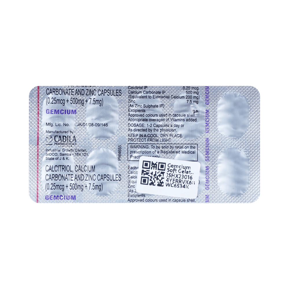 Gemcium Soft Gelatin Capsule