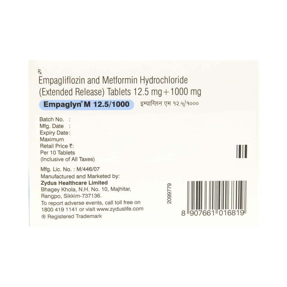 Empaglyn M 12.5/1000 Tablet ER