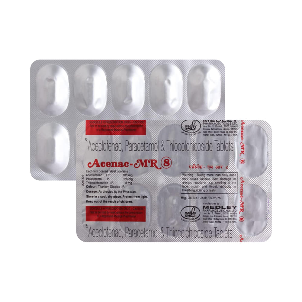 ACEnac-MR 8mg/100mg/325mg Tablet
