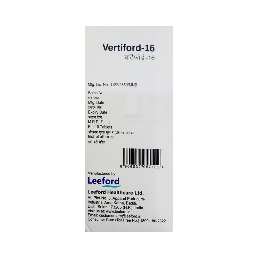 Vertiford 16 Tablet