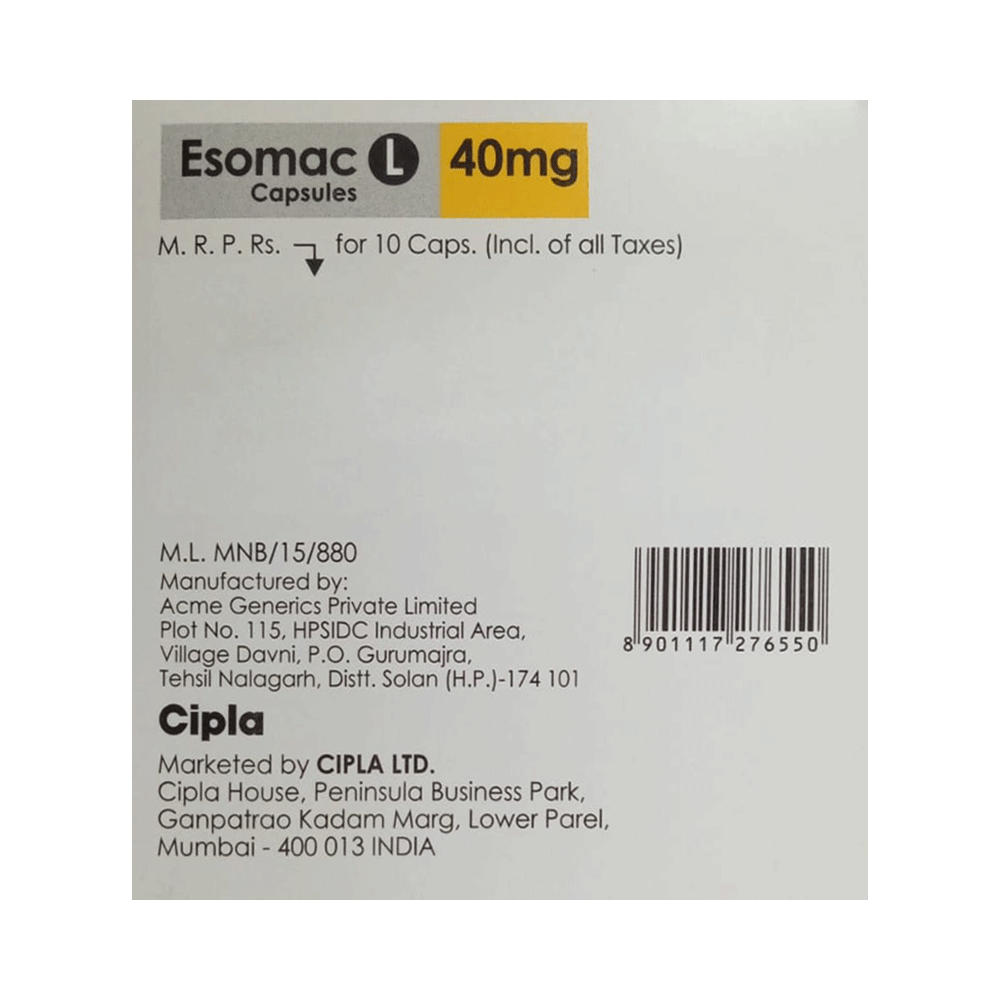 Esomac L Capsule SR
