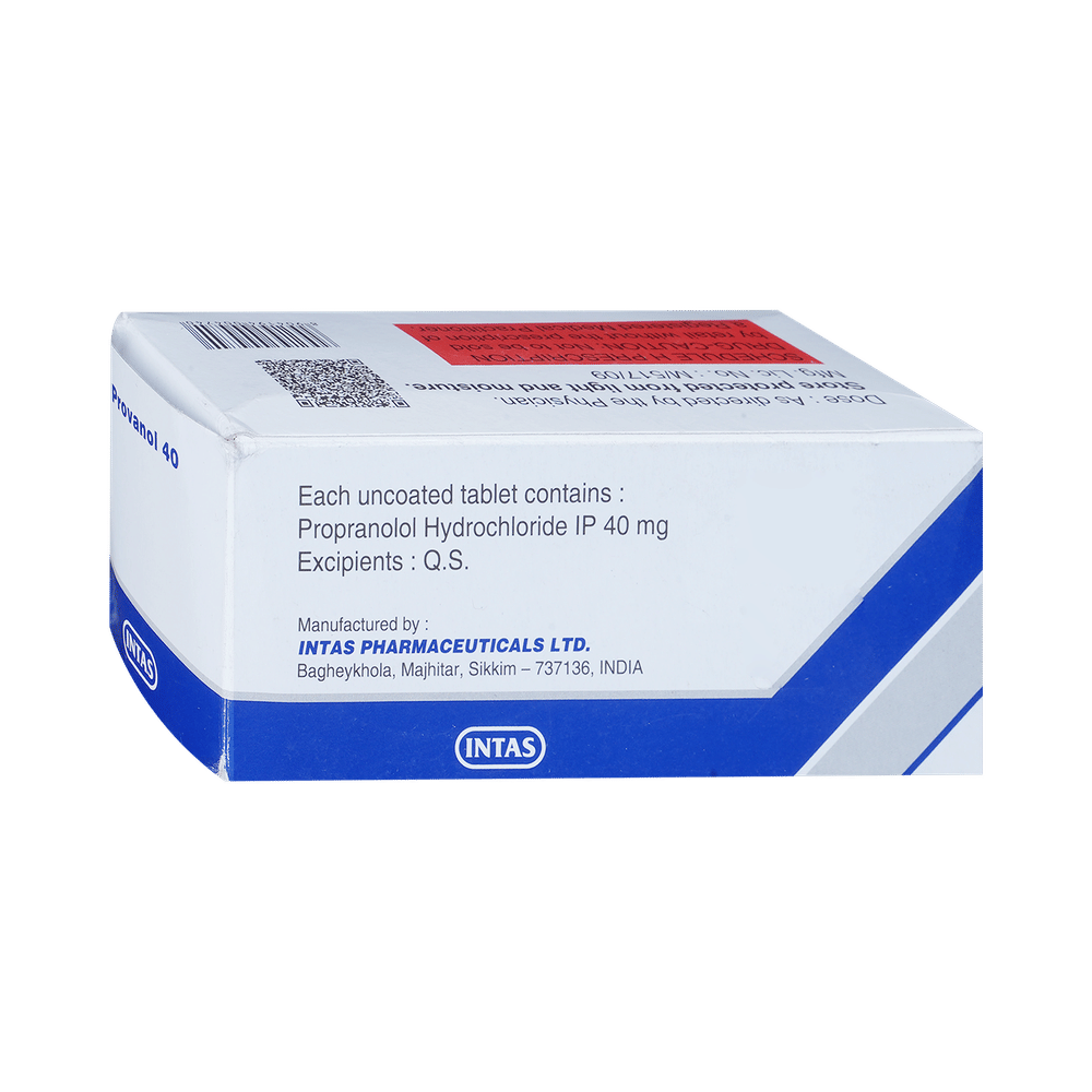 Provanol 40mg Tablet