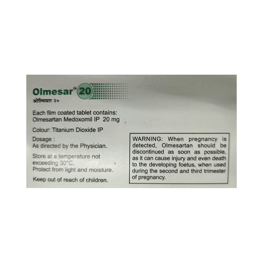 OLMEsar 20 Tablet