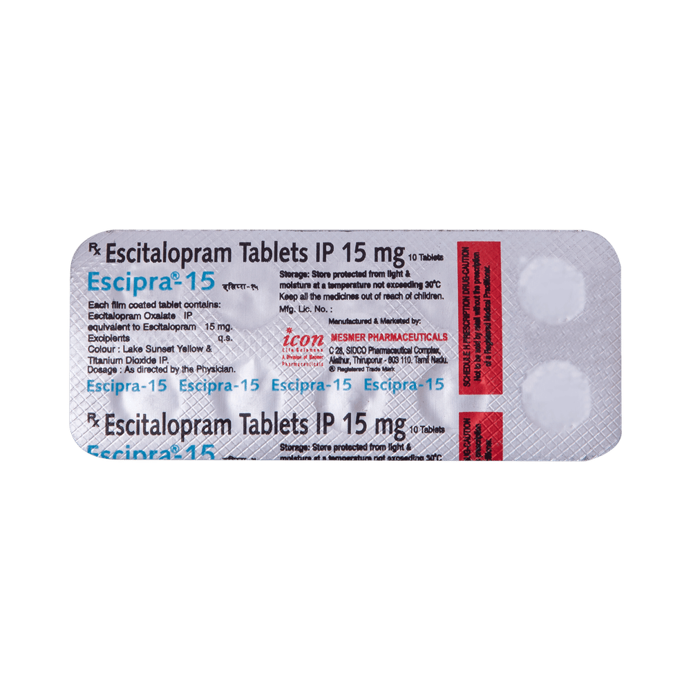 Escipra 15mg Tablet