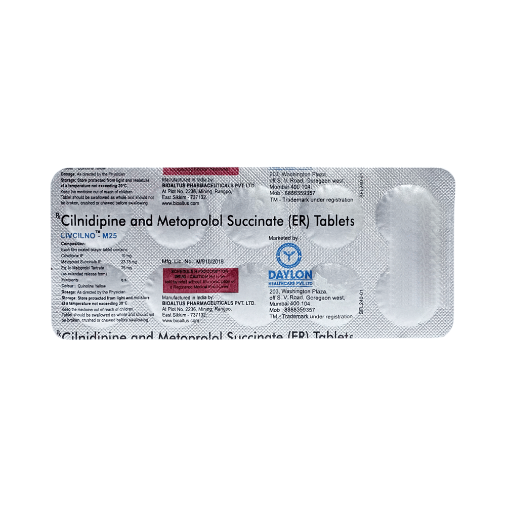 Livcilno M 10mg/25mg Tablet ER