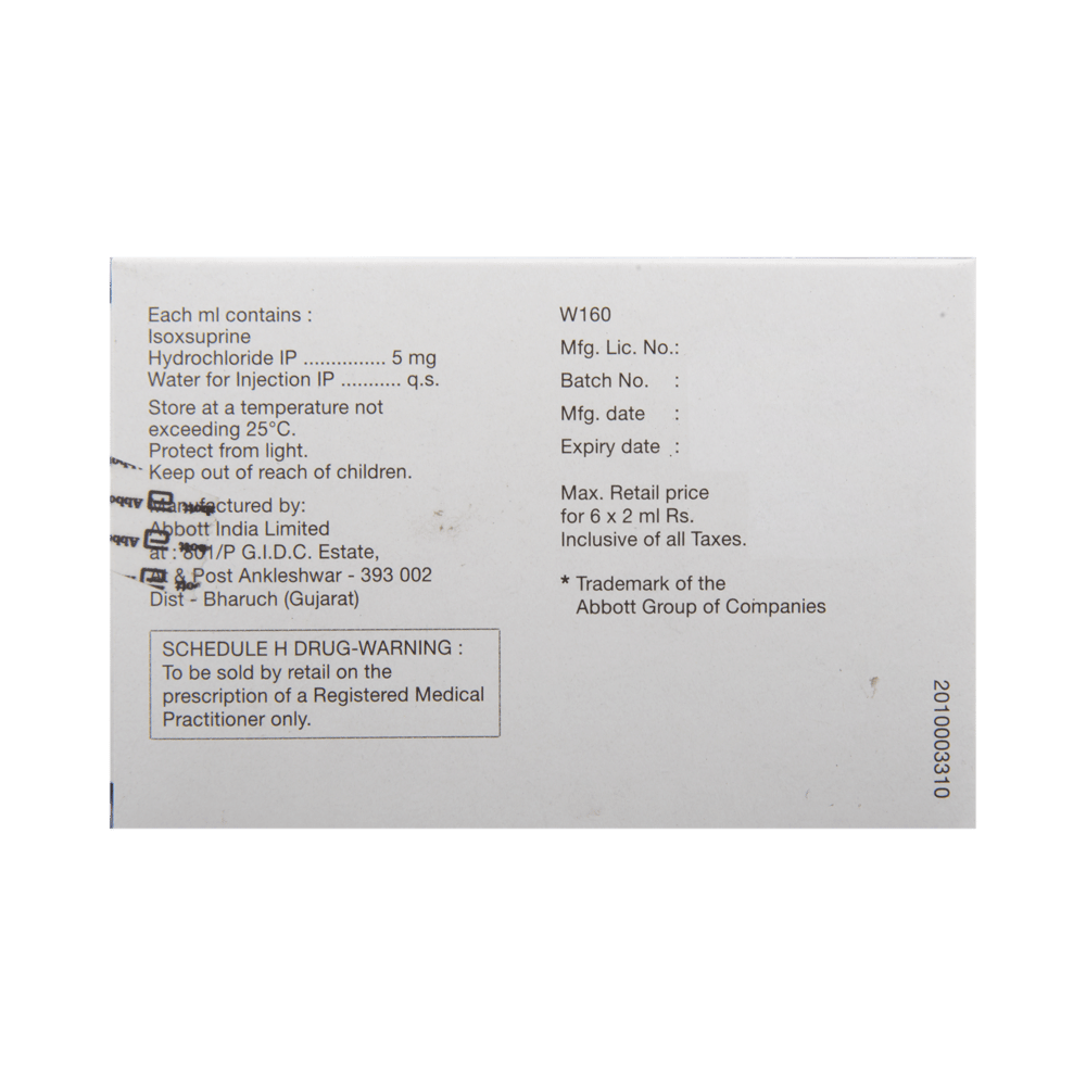 Duvadilan IM/IV 5mg Injection (2ml Each) Ampules