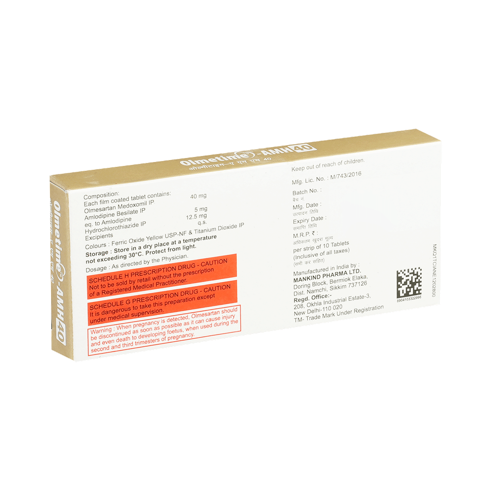 Olmetime-AMH 40 Tablet