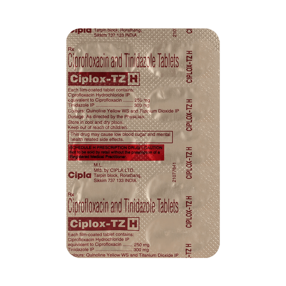 Ciplox TZ H Tablet