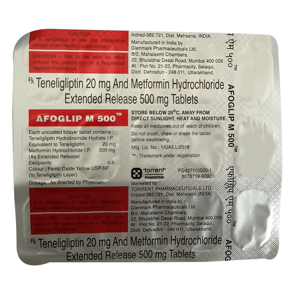 Afoglip M  500 Tablet ER