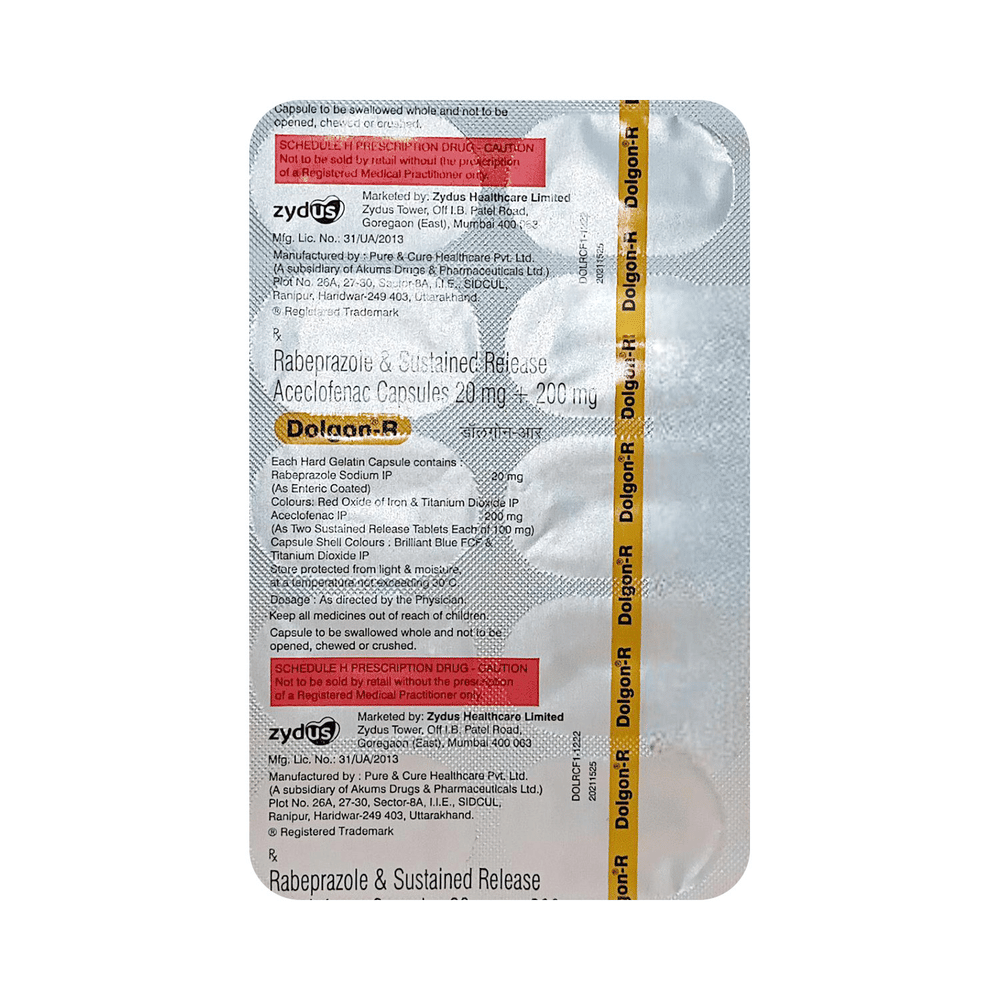 Dolgon R 200mg/20mg Capsule
