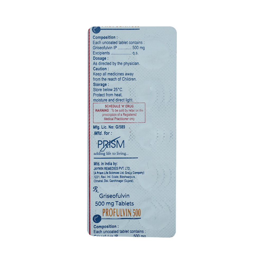 Profulvin 500 Tablet