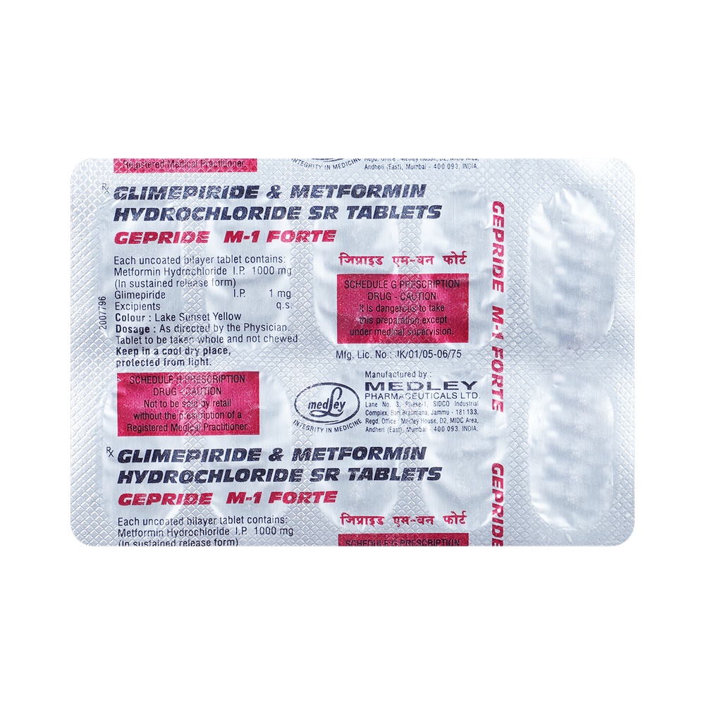 Gepride M 1 Forte Tablet SR