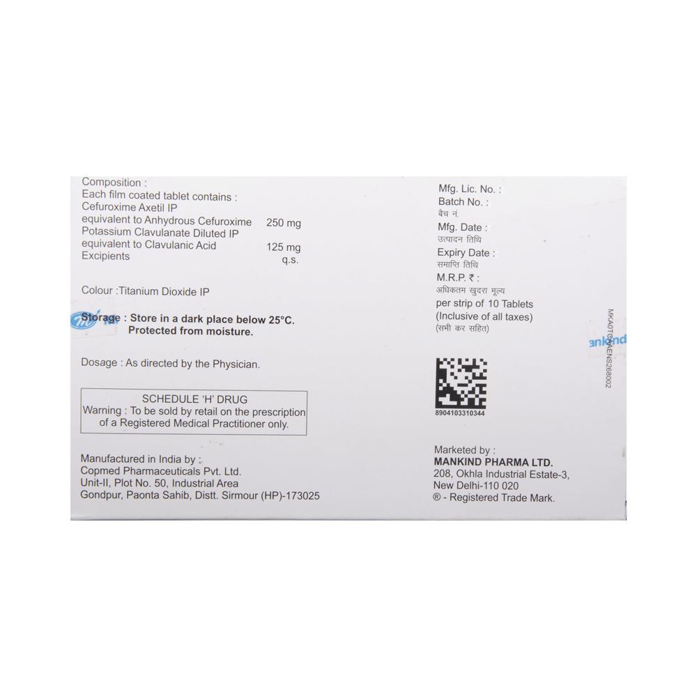 Cefakind-CV 250 Tablet