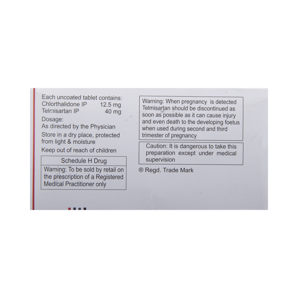 CTD-T 12.5/40 Tablet