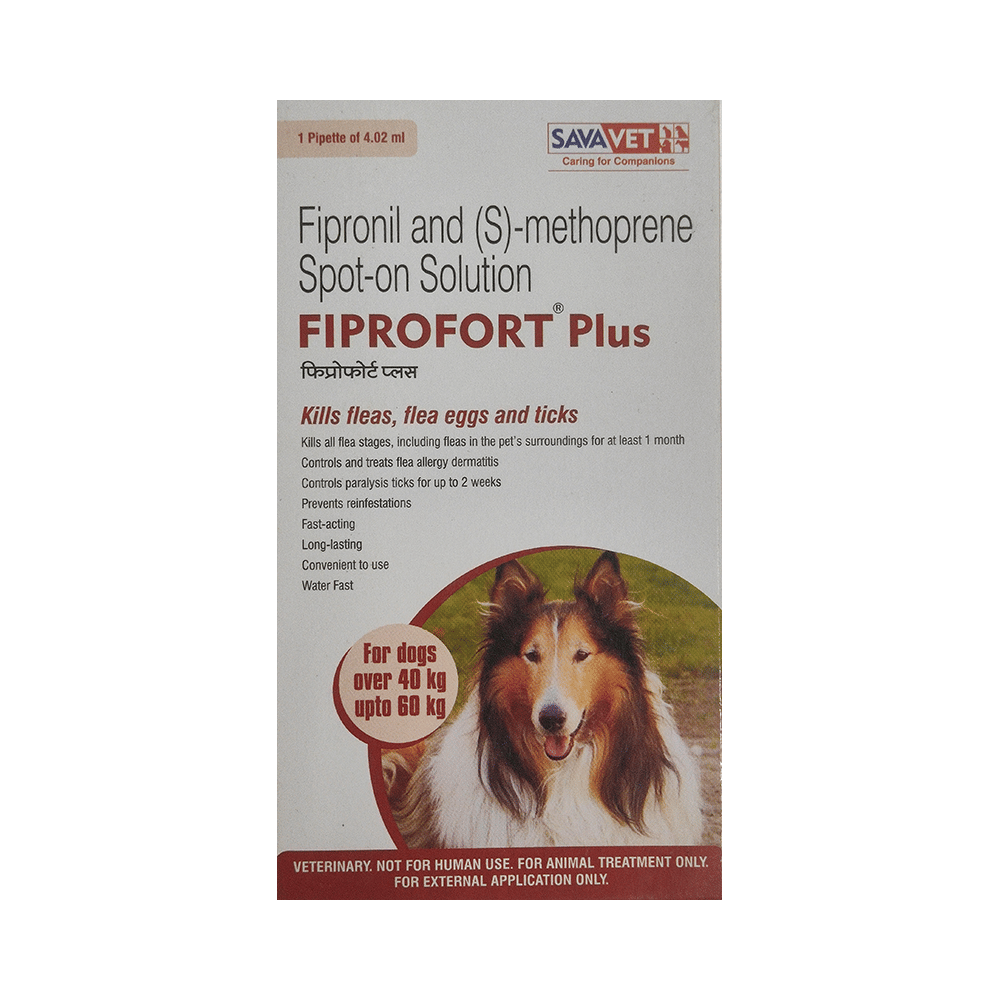 Fiprofort Plus Pet Solution For Dogs Over 40 Kg Upto 60 Kg
