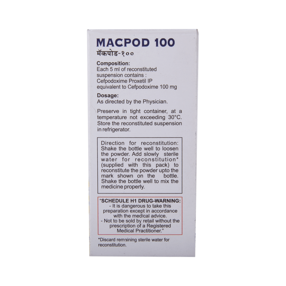 Macpod 100 Powder For Oral Suspension