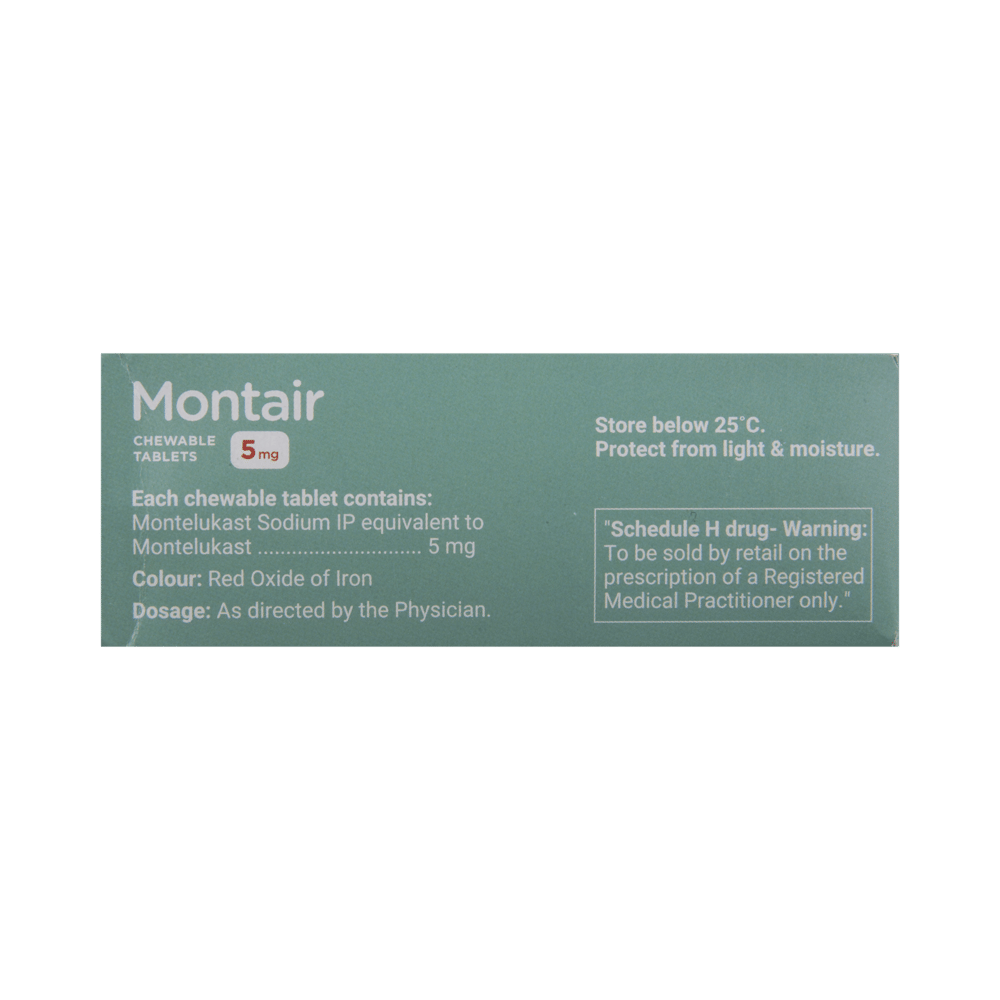 Montair 5mg Chewable Tablet Strawberry