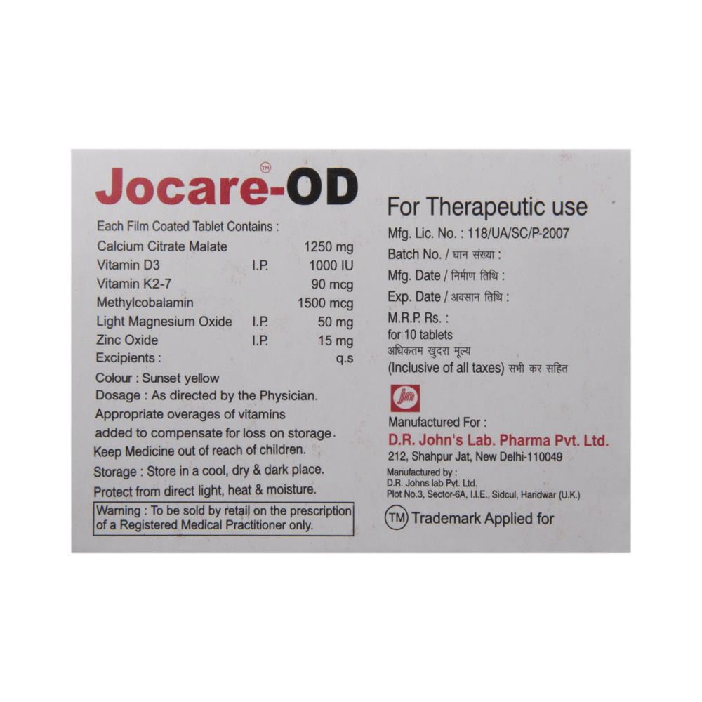 Jocare -OD Tablet