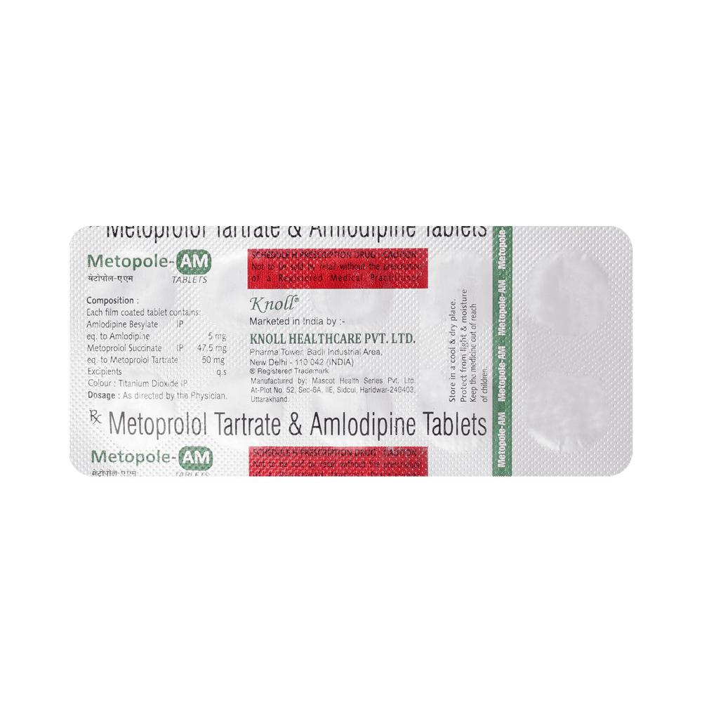 Metopole-AM 5mg/50mg Tablet