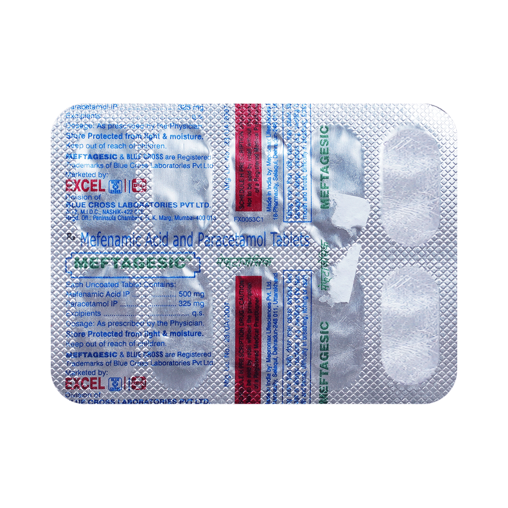 Meftagesic 500mg/325mg Tablet