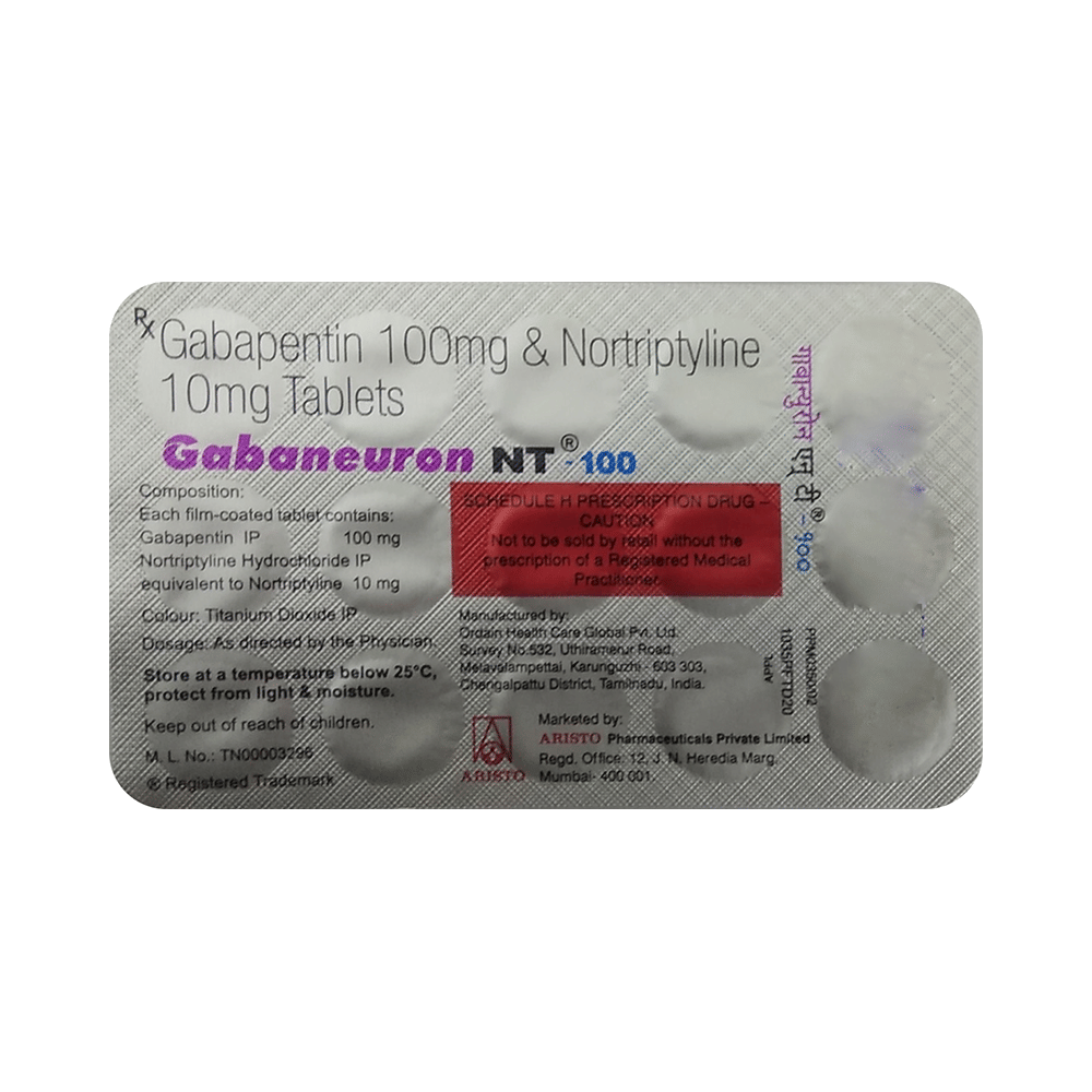 Gabaneuron NT 100 Tablet
