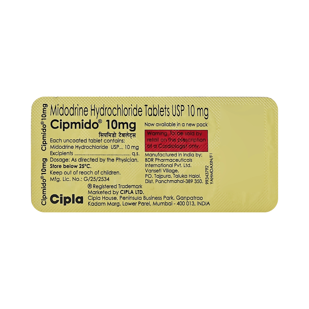 Cipmido 10mg Tablet