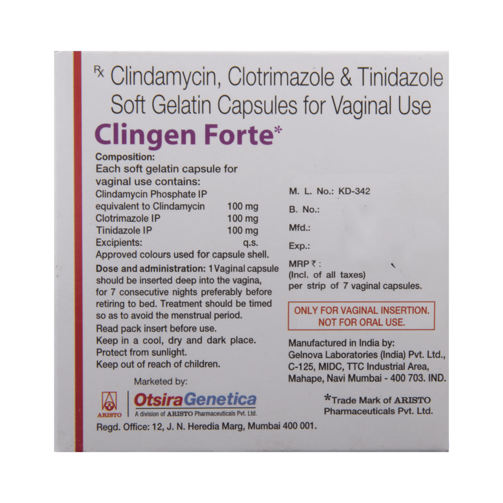 Clingen Forte  Vaginal Capsule