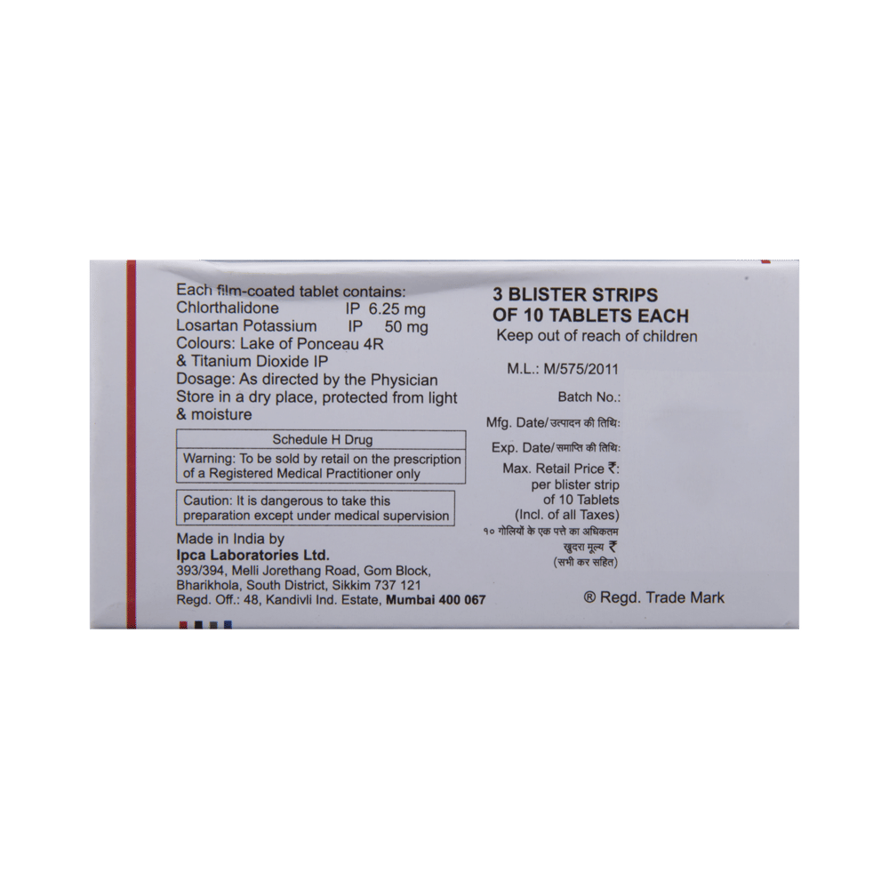 CTD-L 6.25/50 Tablet