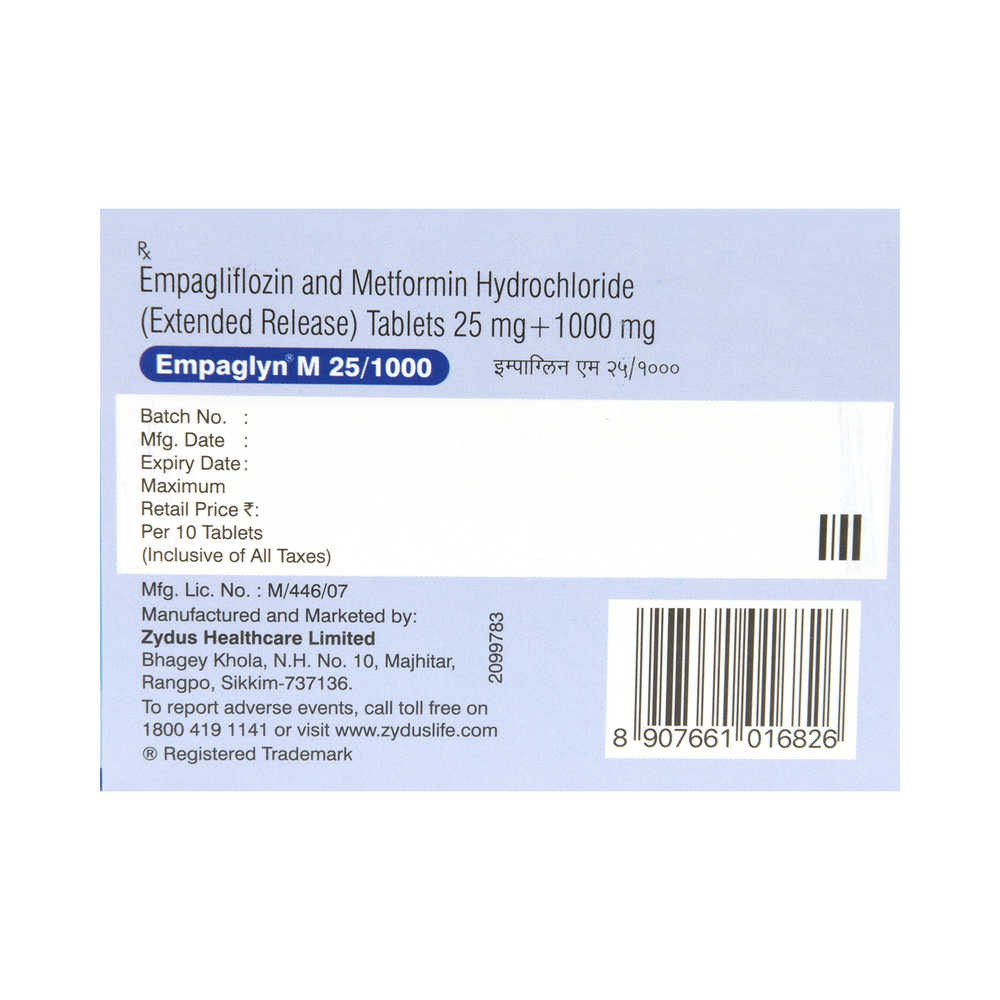 Empaglyn M 25/1000 Tablet ER