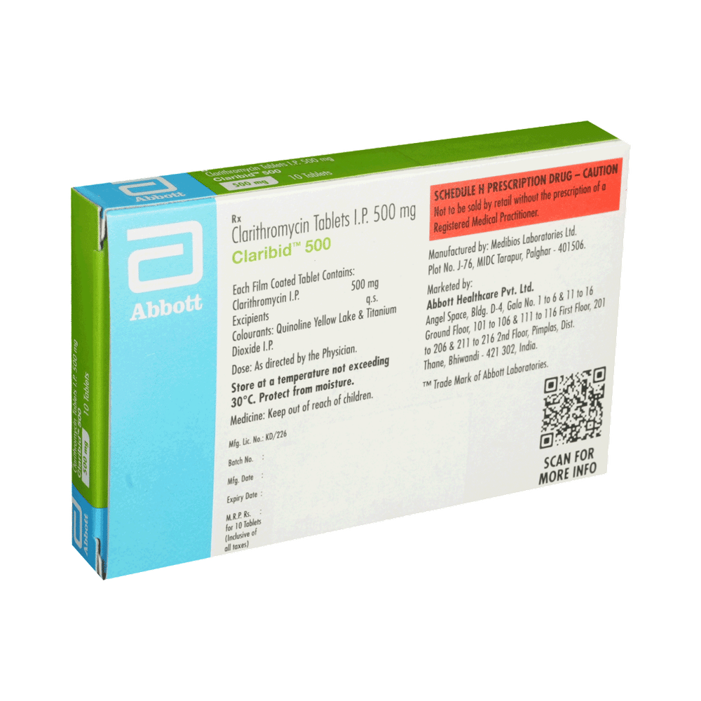 Claribid 500 Tablet