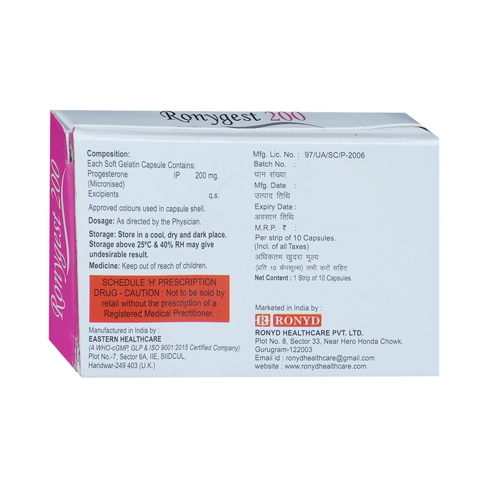 Ronygest 200mg Capsule