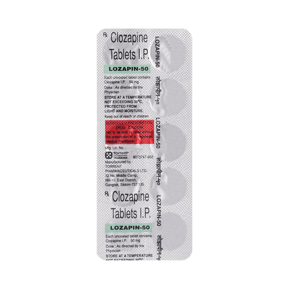 Lozapin 50mg Tablet