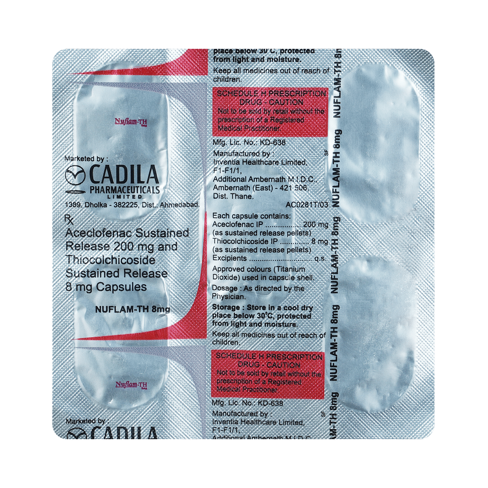 Nuflam-TH 8mg Capsule SR