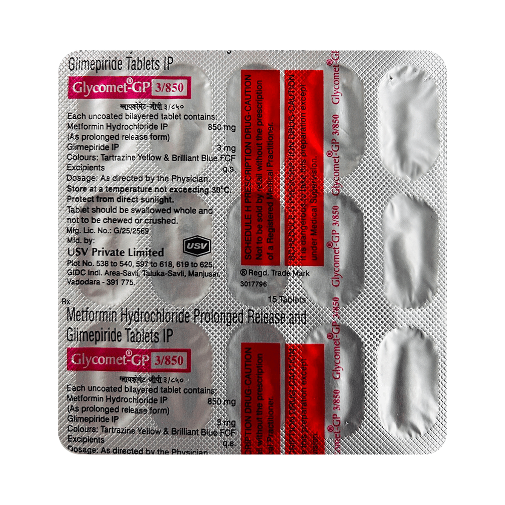 Glycomet-GP 3/850 Tablet PR