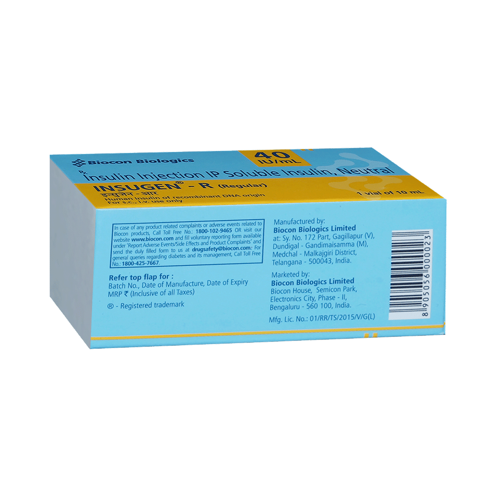 Insugen-R 40IU/ml Solution for Injection