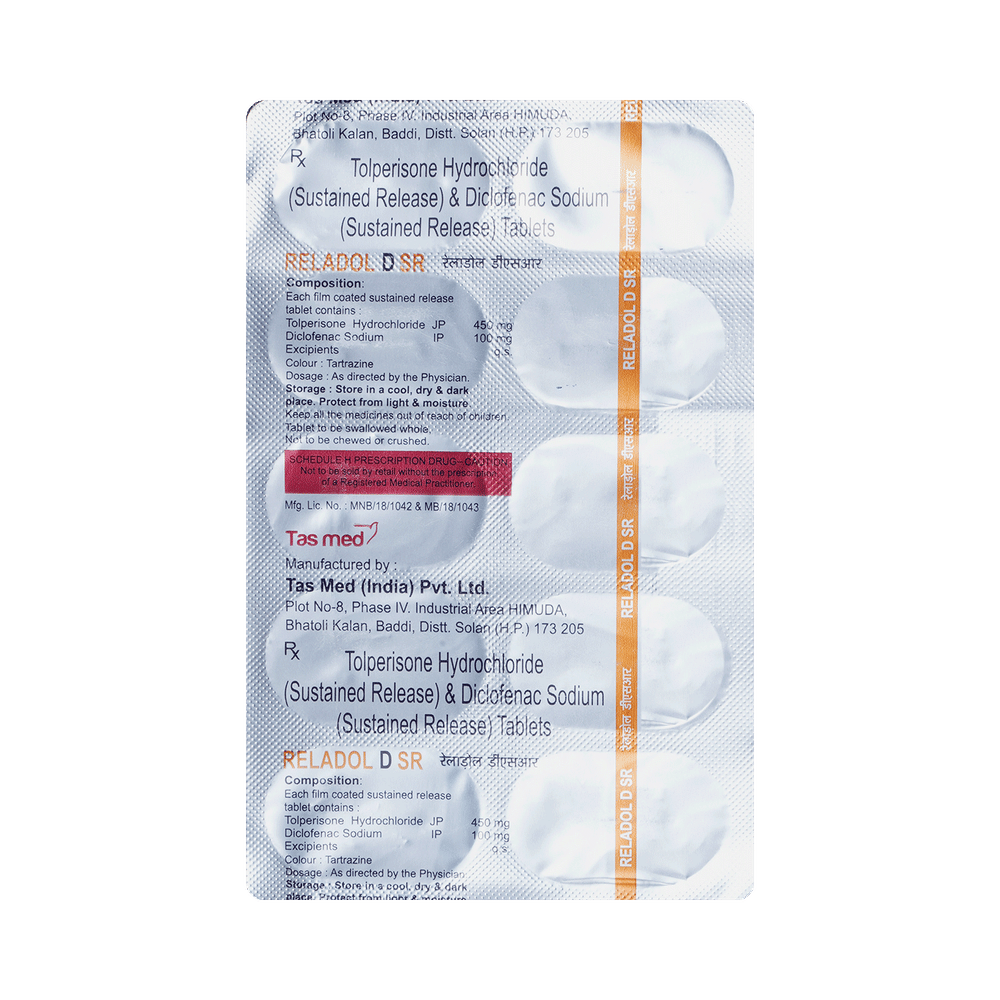 Reladol D 450mg/100mg Tablet SR