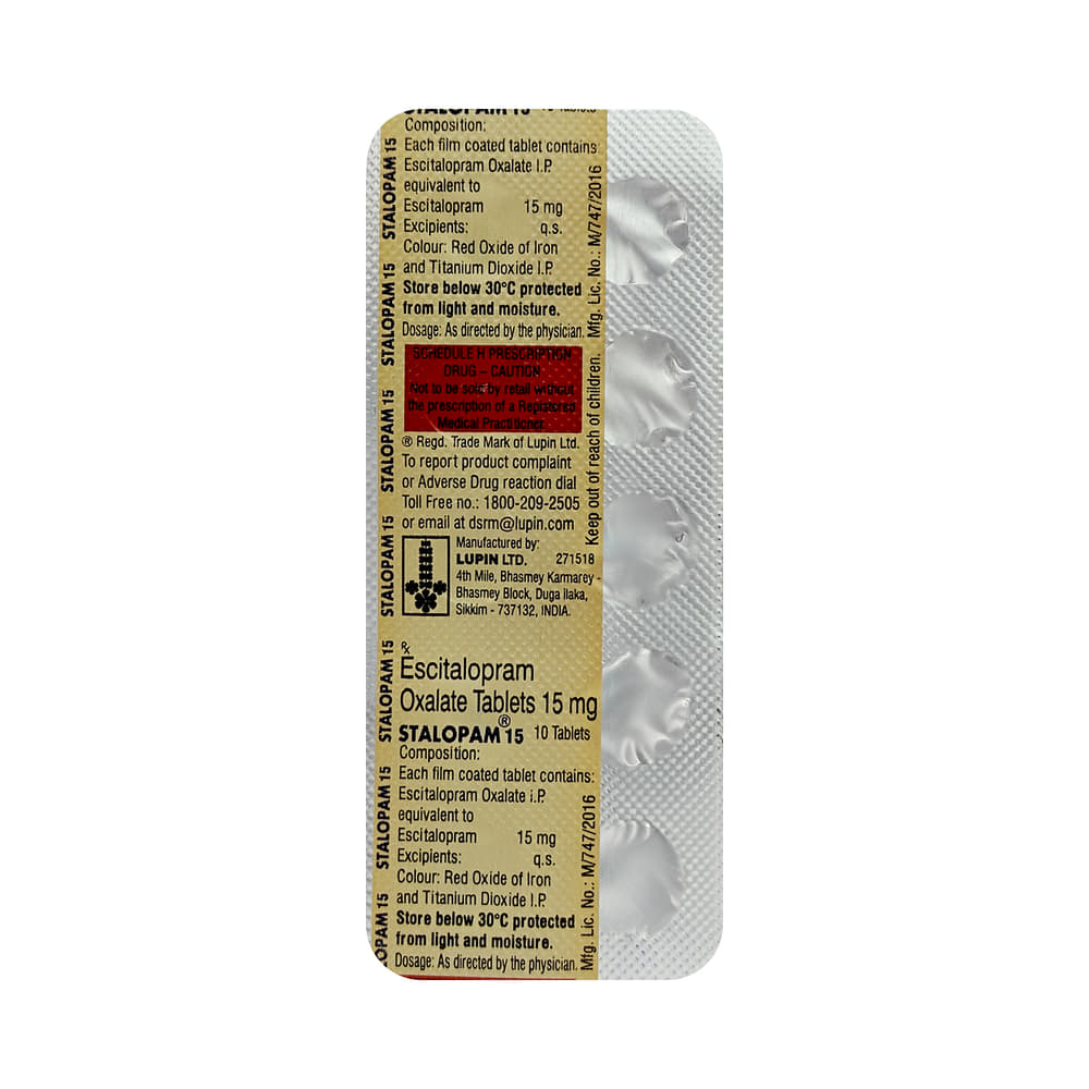 Stalopam 15mg Tablet