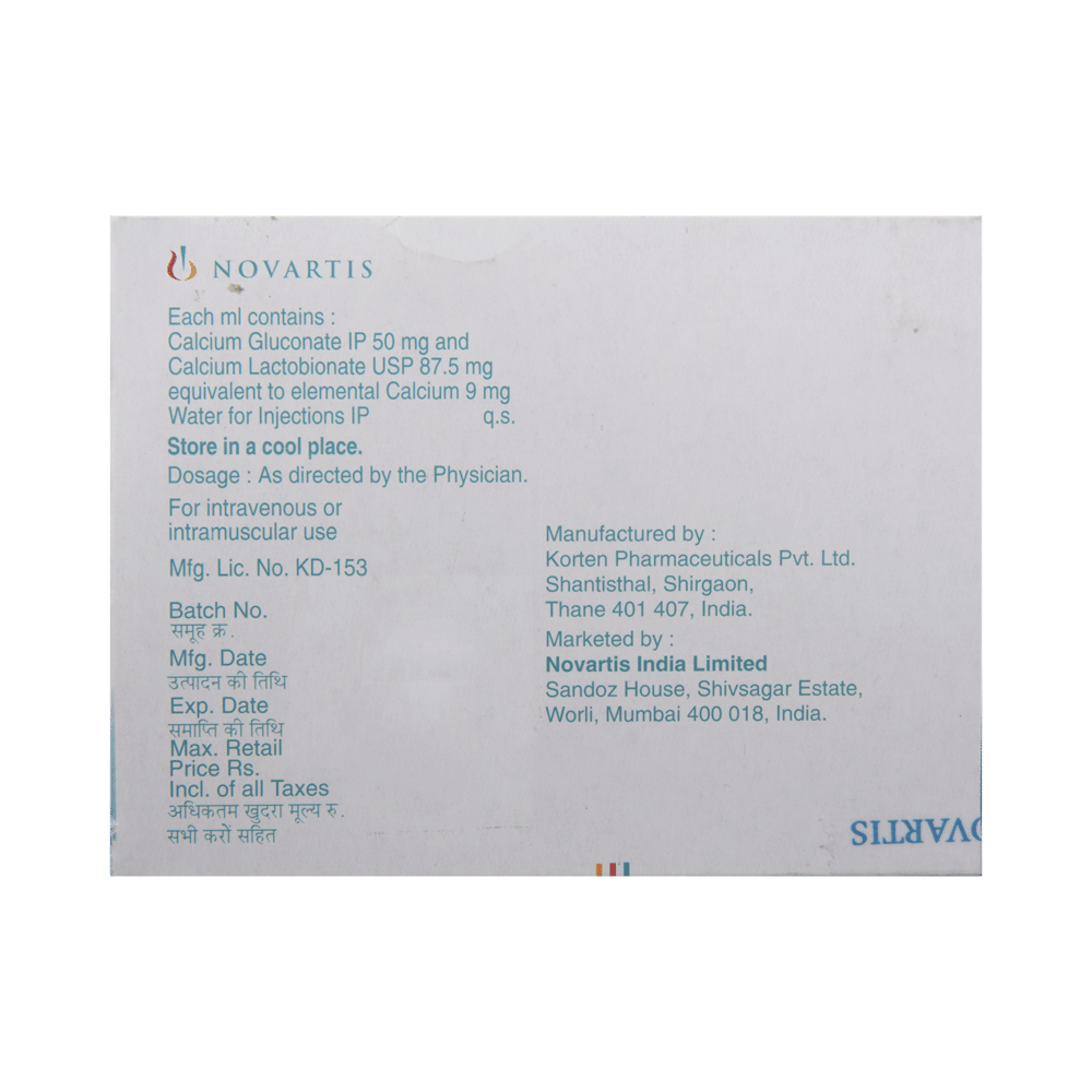 Calcium Sandoz Injection