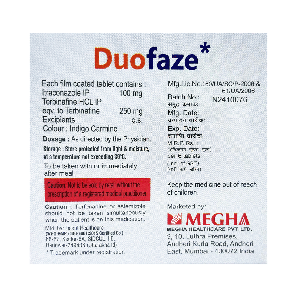 Duofaze 100mg/250mg Tablet