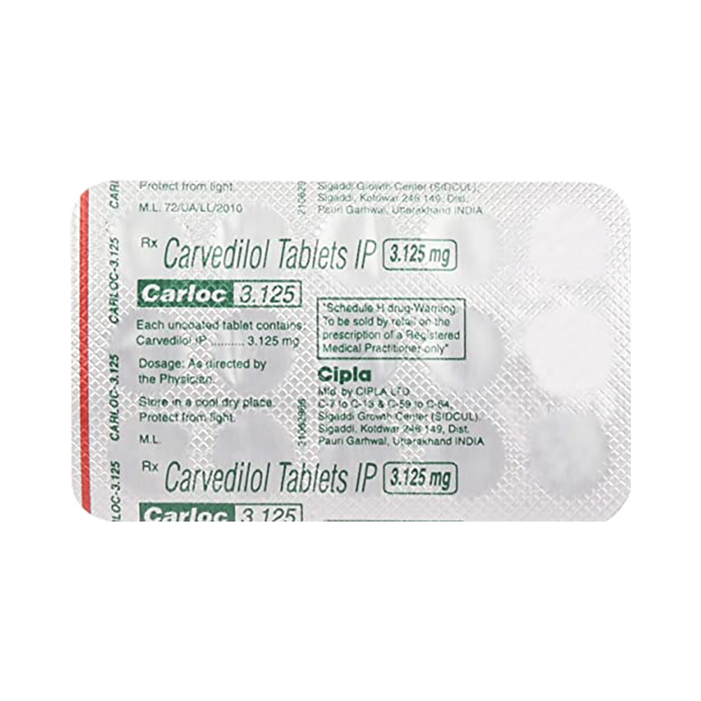 Carloc 3.125 Tablet