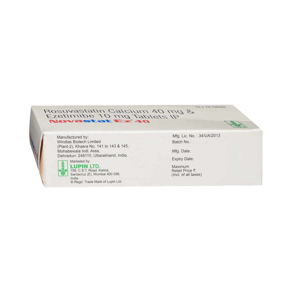NOvastat-EZ 40mg/10mg Tablet