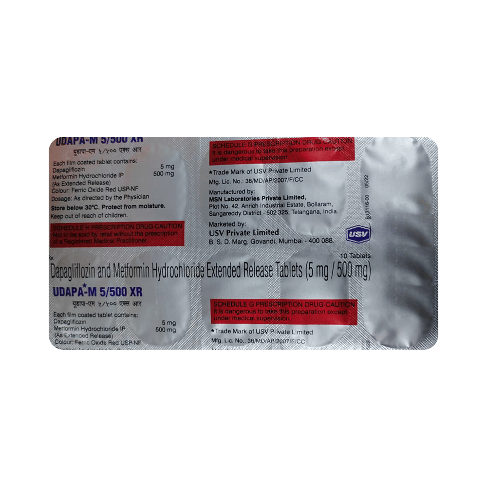 Udapa-M 5/500 XR Tablet