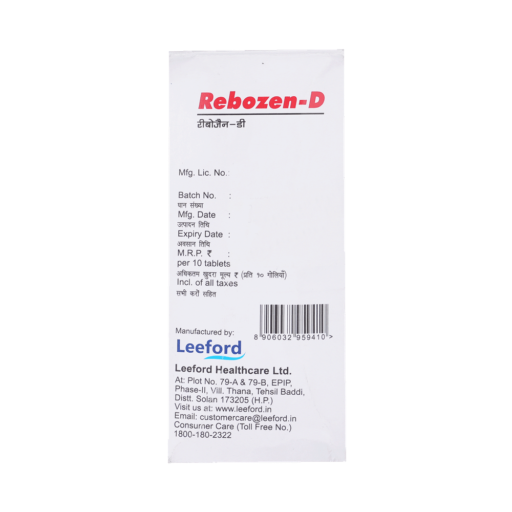 Rebozen-D 10mg/20mg Tablet