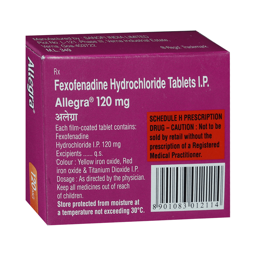 Allegra 120mg Tablet