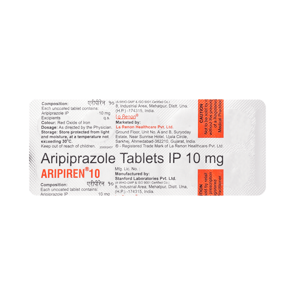 Aripiren 10mg Tablet
